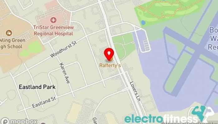 map of HOTWORX - Bowling Green, KY Yoga studio, Fitness center, Sauna in Bowling Green