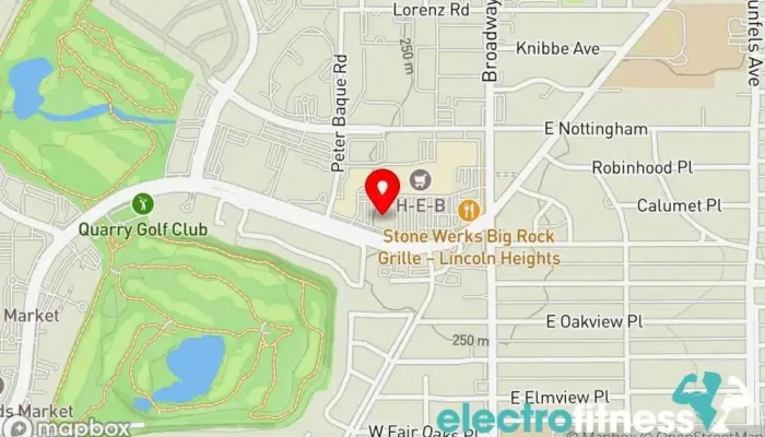 map of HOTWORX - San Antonio, TX - Alamo Heights Yoga studio, Fitness center, Gym, Indoor cycling, Pilates studio in San Antonio