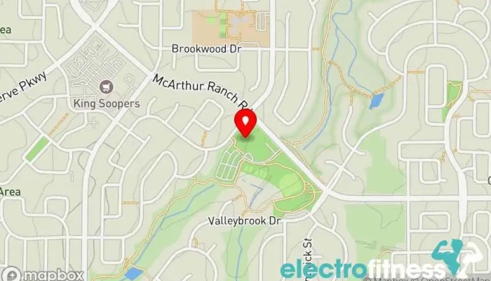 map of HRCA GYM Gym in Highlands Ranch