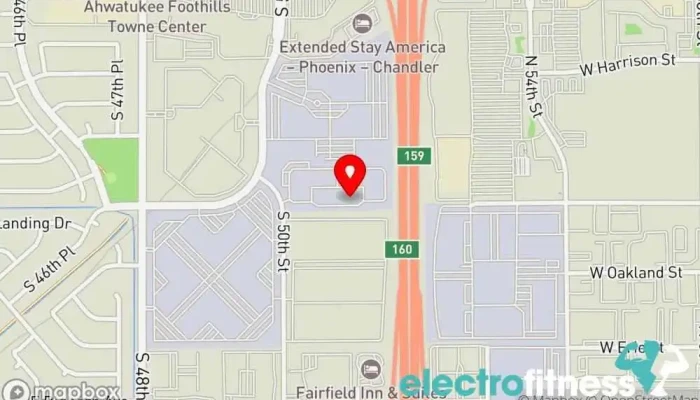 map of HUB Fitness Gym in Phoenix