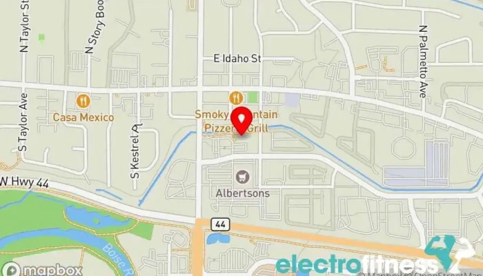 map of Hustle Fitness Fitness center in Eagle