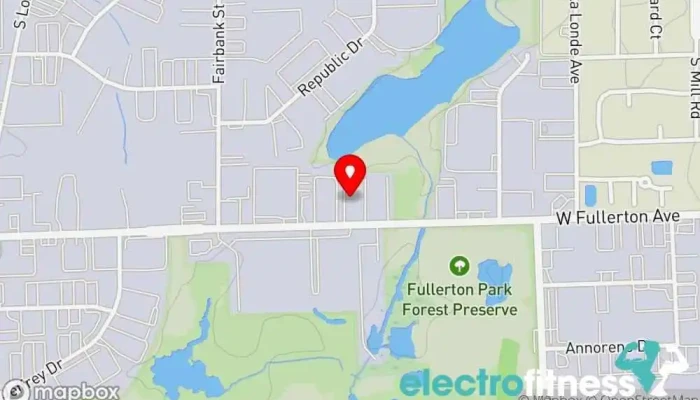 map of Hustle Strength & Performance - Addison Personal trainer, Gym, Physical fitness program in Addison