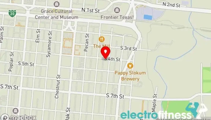map of Hyperthrive Athletics Texas Gym, Physical fitness program in Abilene