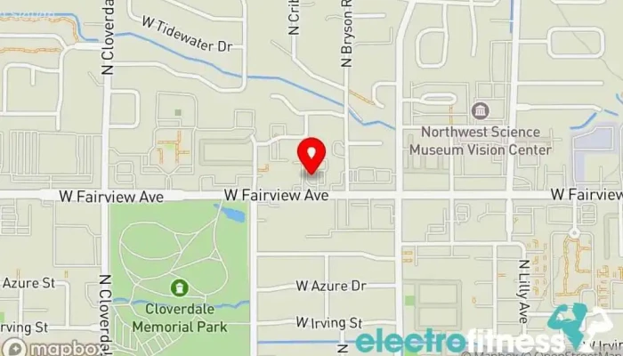 map of Idaho Fitness Factory Fairview Gym, Aerobics instructor, Fitness center, Nutritionist, Personal trainer, Physical fitness program, Tanning salon, Weight loss service, Weightlifting area, Yoga instructor in Boise