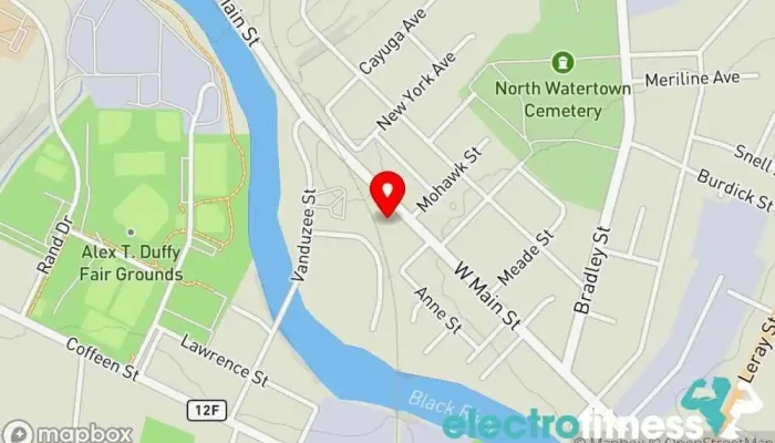 map of IM FITNESS Physical fitness program in Watertown