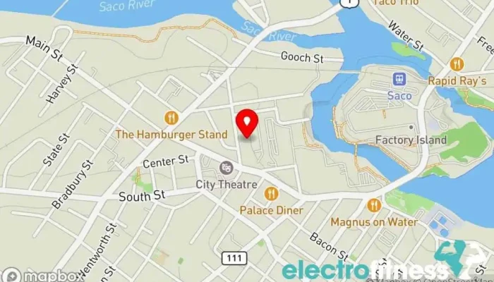 map of Impact Fitness Center Gym in Biddeford