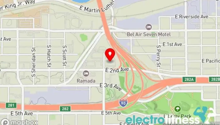 map of Impact Fitness Personal trainer in Spokane