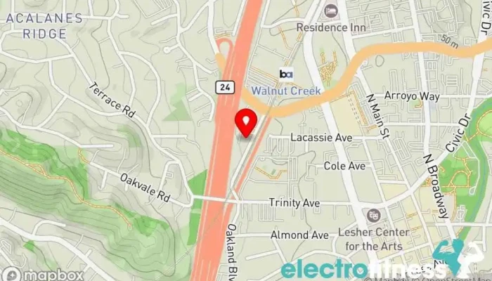 map of Impower Sports Performance and Rehab Chiropractor, Physical therapist, Sports medicine clinic in Walnut Creek
