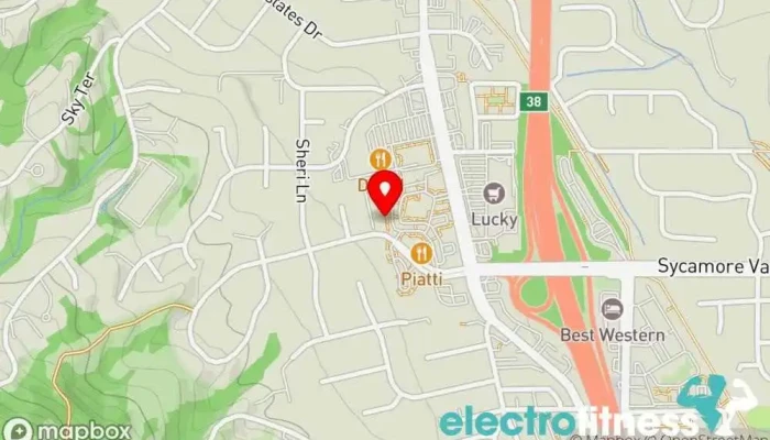 map of IMX Pilates and Fitness Danville Pilates studio, Gym, Indoor cycling, Personal trainer in Danville