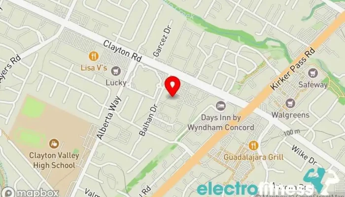 map of In-Shape Fitness Gym, Fitness center, Physical fitness program, Pilates studio, Sauna, Spa and health club, Weightlifting area, Yoga studio in Concord