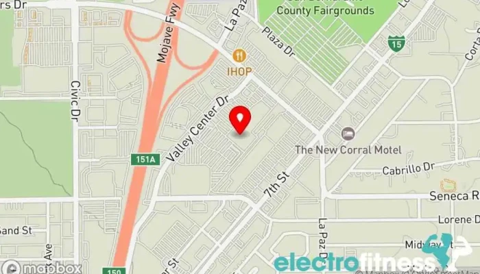 map of In-Shape Fitness Gym, Fitness center, Physical fitness program, Pilates studio, Sauna, Spa and health club, Weightlifting area, Yoga studio in Victorville