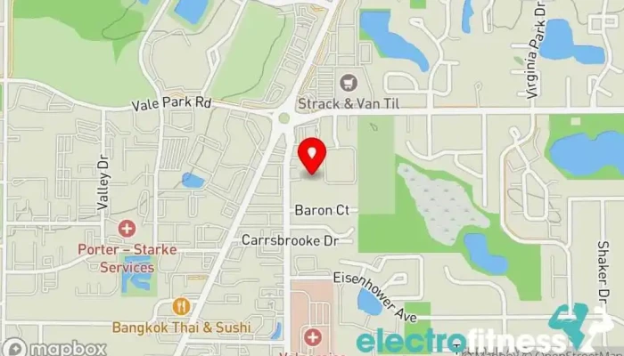 map of Indiana Elite Gymnastics Gymnastics center in Valparaiso