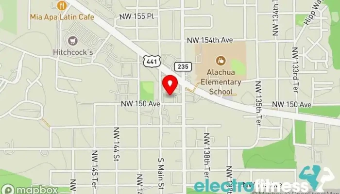 map of Infinite Wellness & Fitness Gym, Fitness center in Alachua