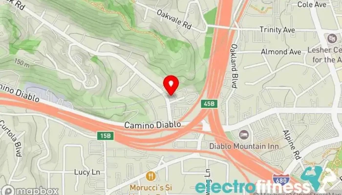 map of INNER-ACTION Sports Rehab Sports medicine clinic, Chiropractor in Walnut Creek