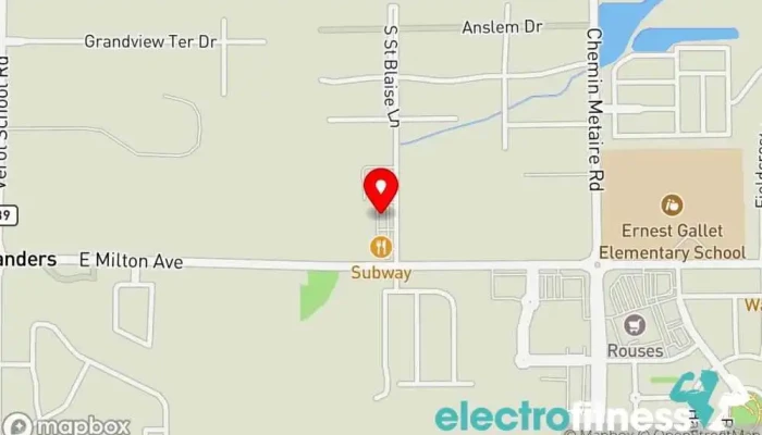 map of Inspire by N M Fitness Fitness center, Personal trainer in Youngsville