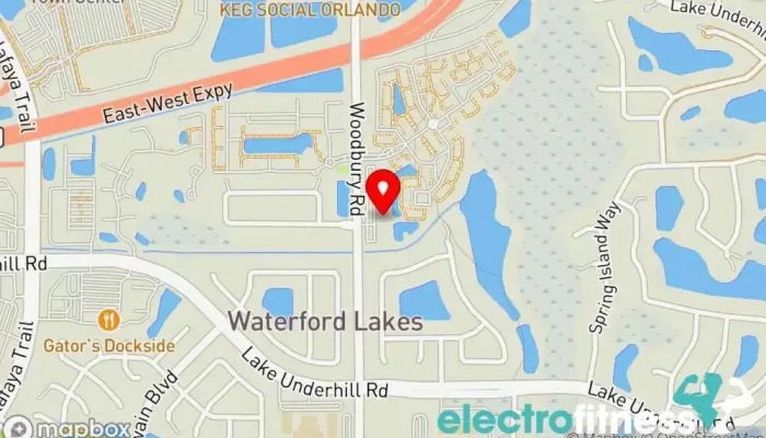 map of Iron Bodyfit Waterford Lakes Fitness center, Gym, Physical fitness program, Training centre in Orlando