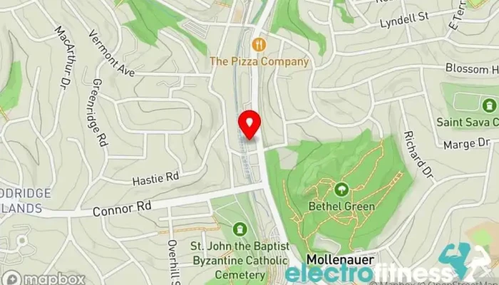 map of Iron City Elite Fitness and Performance Personal trainer, Gym, Physical fitness program in Pittsburgh