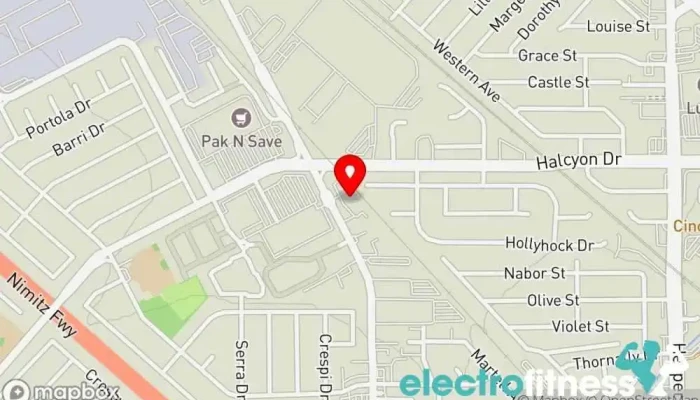 map of Iron Core Fitness Personal trainer, Gym, Physical fitness program in San Leandro