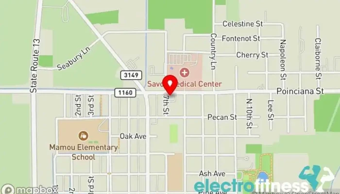 map of Iron Empire Strength Gym in Mamou