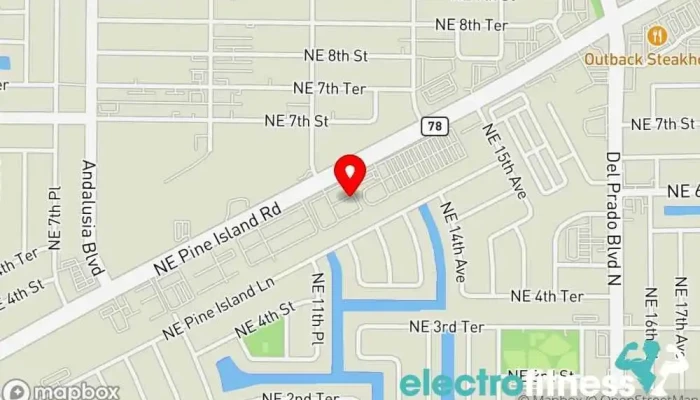 map of Iron Heart Fitness & Training Gym, Boot camp, Fitness center, Health consultant, Personal trainer, Weight loss service in Cape Coral