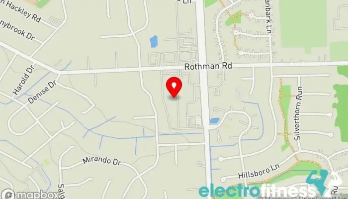 map of Iron Society Strength and Fitness Gym in Fort Wayne