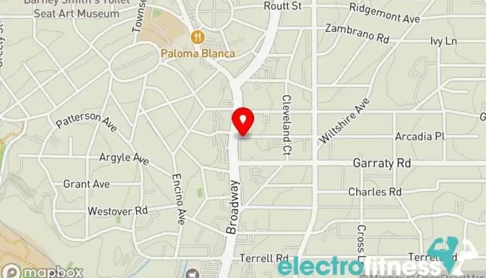map of ISI Elite Training - Alamo Heights, TX Gym, Fitness center, Personal trainer in San Antonio