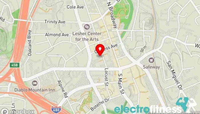 map of ISI Elite Training - Walnut Creek, CA Gym, Fitness center in Walnut Creek