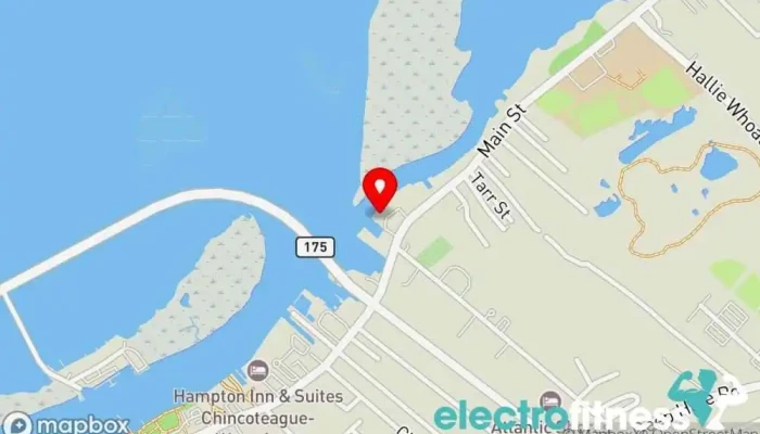map of Island Gym Gym in Chincoteague