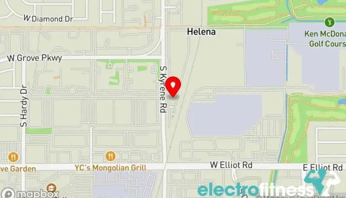 map of JAB Fitness Gym, Boxing gym, Fitness center, Flight school, Kickboxing school, Muay Thai boxing gym, Physical fitness program, Weight loss service, Weightlifting area, Yoga instructor in Tempe