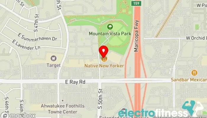 map of Jabz Boxing - Chandler Fitness center in Phoenix