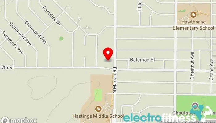 map of Jazzercise Hastings Fitness center, Physical fitness program in Hastings