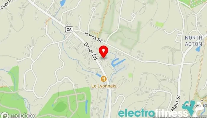 map of Jazzercise Fitness center, Gym, Physical fitness program in Acton