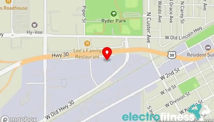 map of Jazzercise Fitness center, Gym, Physical fitness program in Grand Island