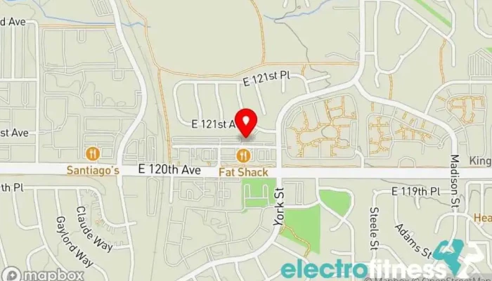 map of Jazzercise Fitness center, Gym, Physical fitness program in Thornton