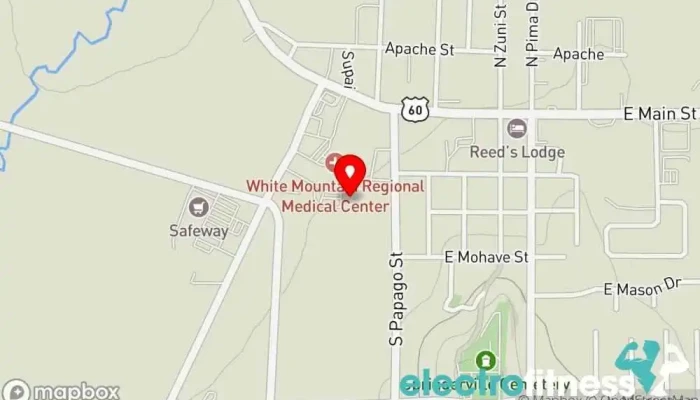 map of Jean V. Hall Wellness Center Gym in Springerville