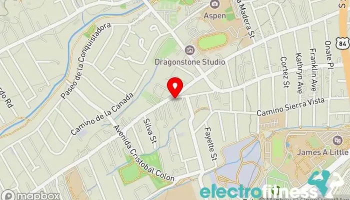 map of Jiujitsu Dharma Academy Martial arts school, Yoga studio in Santa Fe