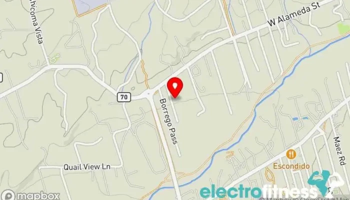 map of Jo Ann Yoga Yoga studio in Santa Fe