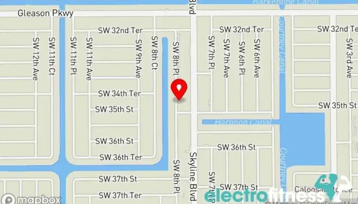 map of Jon Alva Fitness Personal trainer in Cape Coral
