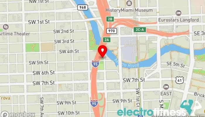 map of José Martí Gym Gym in Miami