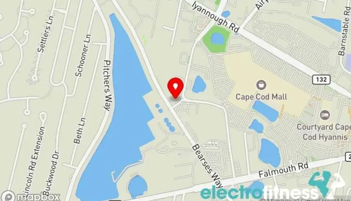 map of KANfitness Fitness center, Personal trainer in Hyannis