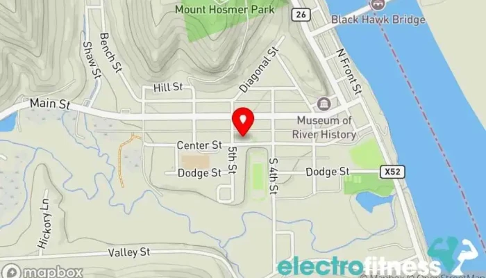 map of Kee Youth Fitness Center Gym in Lansing
