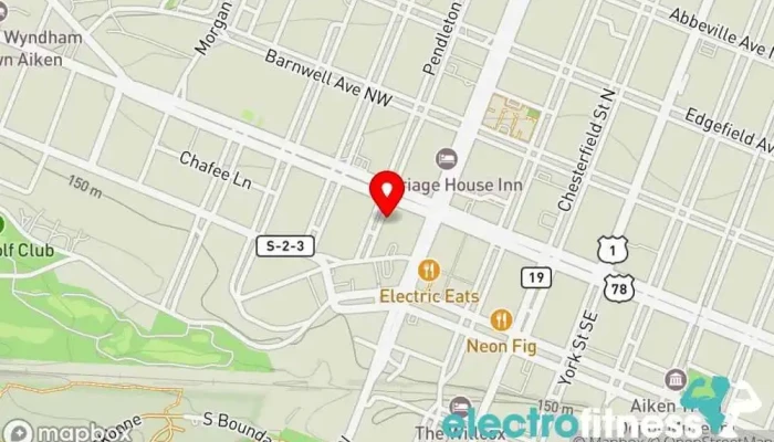 map of Kenny Ray Personal Training Fitness center in Aiken