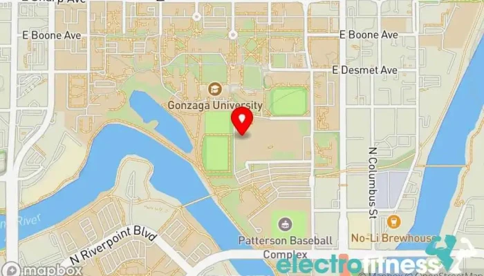 map of Kermit M. Rudolf Fitness Center Gym, University in Spokane