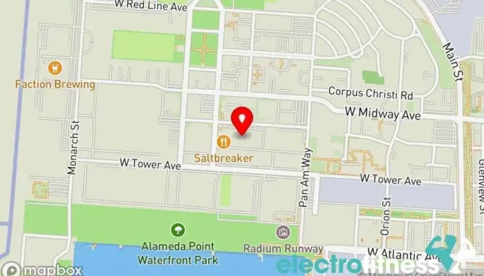 map of Kerri Baker Pilates Pilates studio, Physical fitness program in Alameda