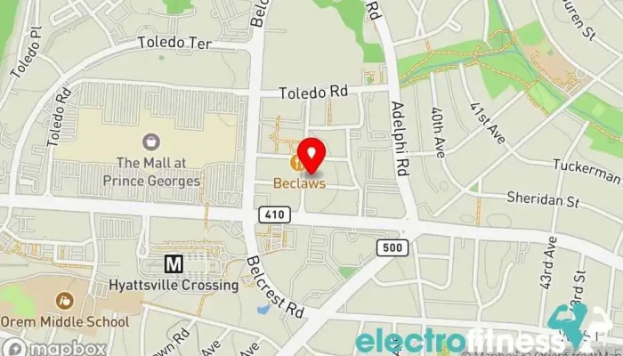 map of KickHouse Gym, Boxing gym, Kickboxing school, Personal trainer, Physical fitness program in Hyattsville