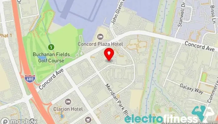 map of Kids Warrior Fitness Studio Gym in Concord