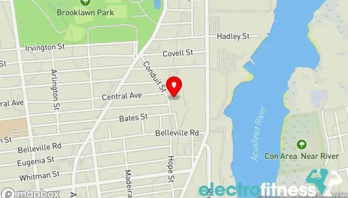 map of KO GYM Kickboxing school, Boxing gym, Gym, Martial arts school in New Bedford