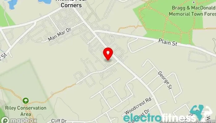map of Koko Fit Club Personal trainer, Fitness center, Gym, Physical fitness program, Weight loss service in North Attleborough