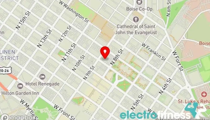 map of Kvell Group Fitness, Nutrition, and Personal Training Personal trainer, Body shaping class, Fitness center, Gym, Nutritionist, Physical fitness program, Weight loss service in Boise