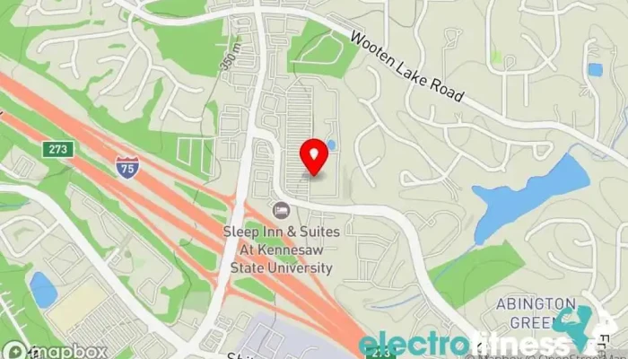 map of LA Fitness Gym in Kennesaw